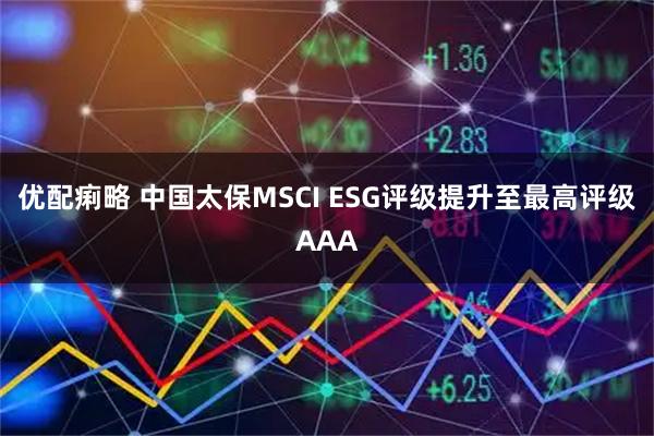 优配痢略 中国太保MSCI ESG评级提升至最高评级AAA