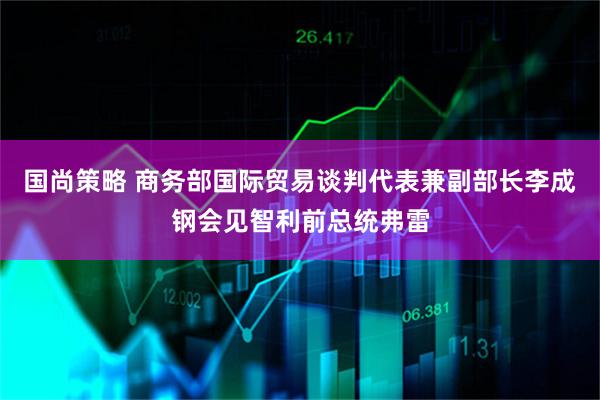 国尚策略 商务部国际贸易谈判代表兼副部长李成钢会见智利前总统弗雷